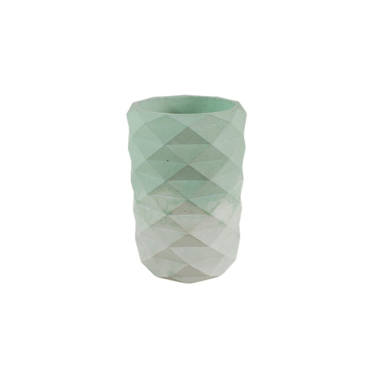 Florero Frida Blanco y Verde Menta 6 cm Minimalista - Jardineria | Bylmo