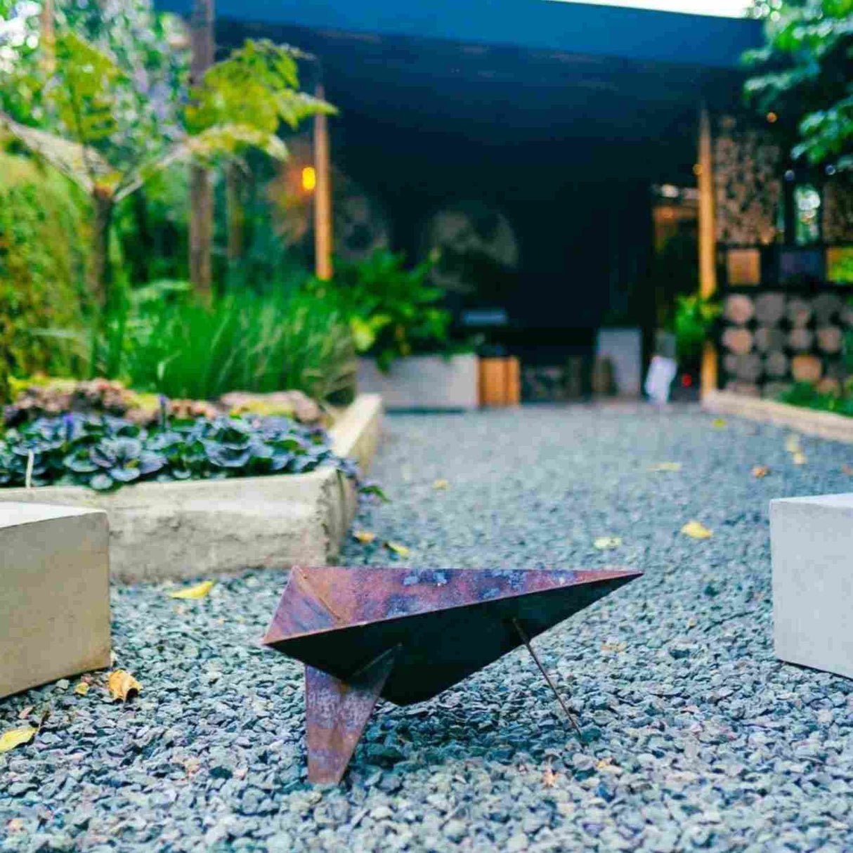 Fogata Blackburn Negro 65x65cm para Decoración de Asados en Exteriores - Asadores | Bylmo