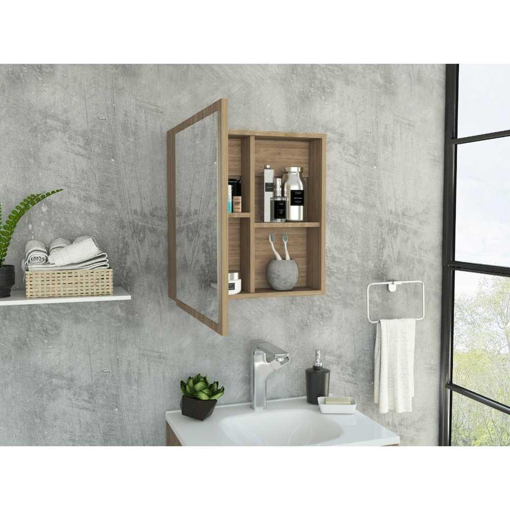 Gabinete Duma Miel 50 cm con Espejo - Gabinetes | Bylmo