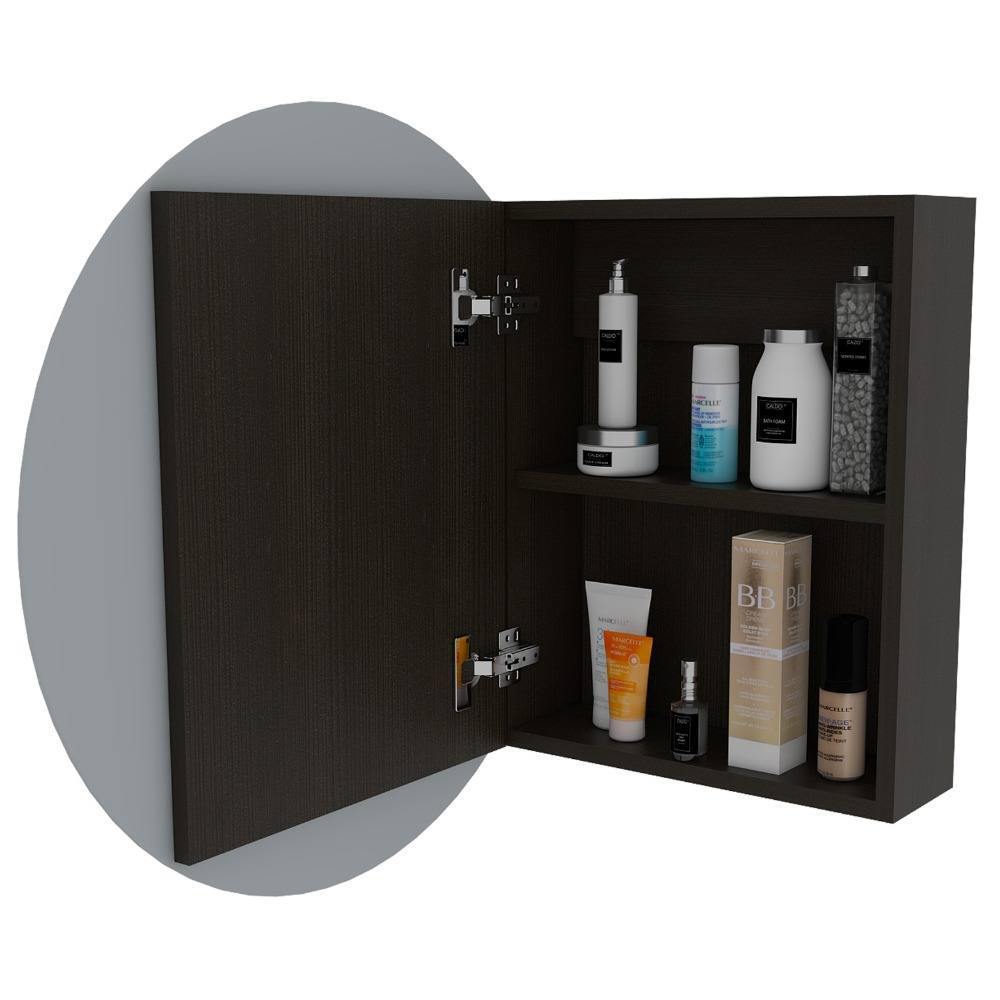 Gabinete Oval Wengue 60 cm con Espejo - Gabinetes | Bylmo