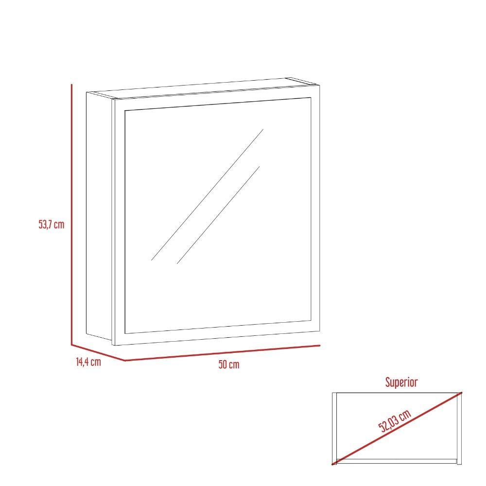 Gabinete Duma Wengue 50 cm con Espejo - Gabinetes | Bylmo