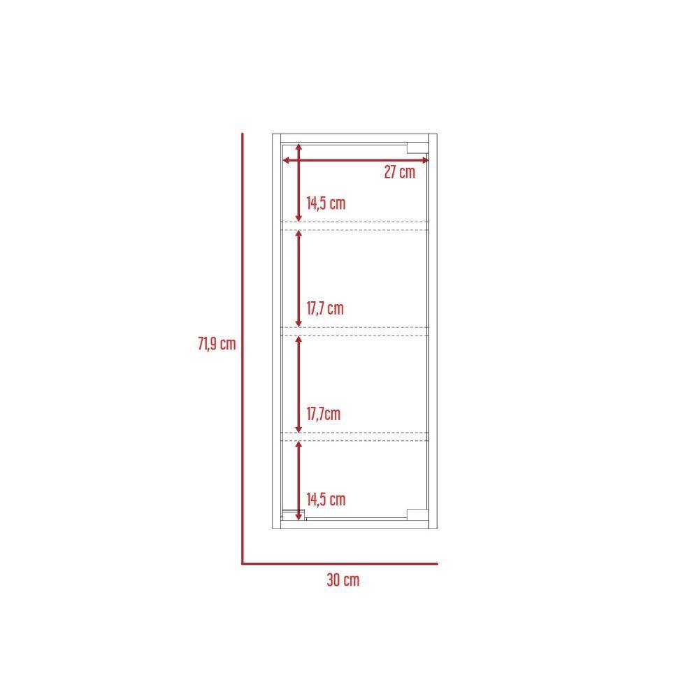 Gabinete Bosco Rovere 30 cm con Espejo - Gabinetes | Bylmo