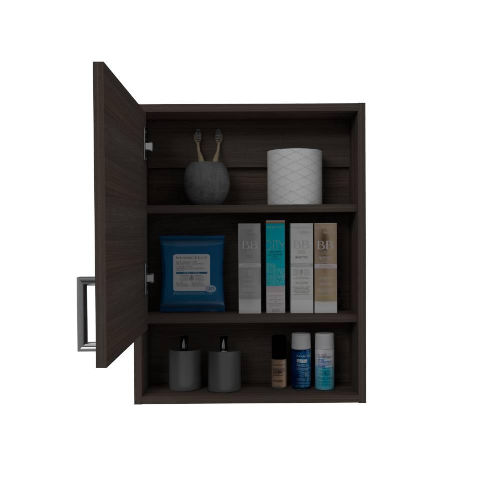 Gabinete Eco Roble 46 cm con Espejo y Entrepaños - Gabinetes | Bylmo