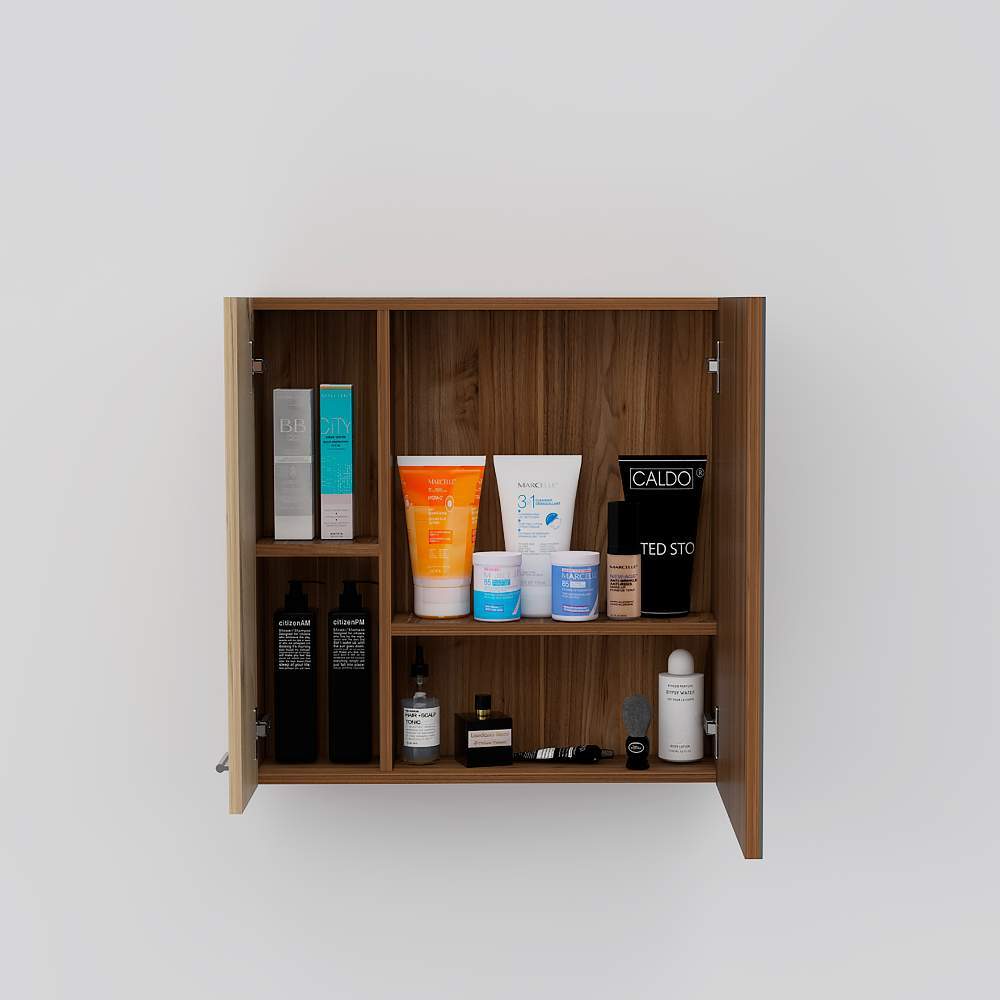 Gabinete Sines Gales y Duna 60 cm con Dos Puertas y Espejo - Gabinetes | Bylmo