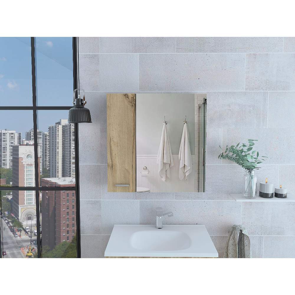 Gabinete Sines Gales y Duna 60 cm con Dos Puertas y Espejo - Gabinetes | Bylmo