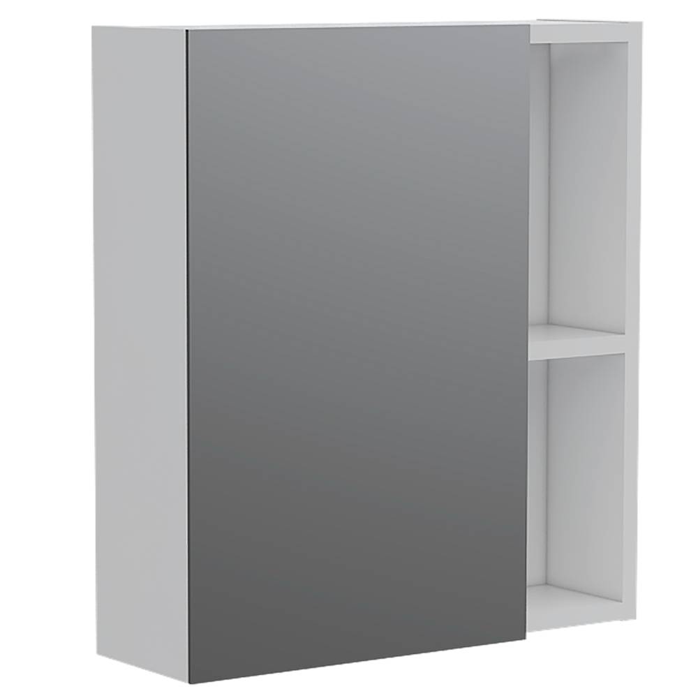 Gabinete de Baño Labelle Blanco 45x49.7cm Cuadrado con Espejo y con Tres Entrepaños - Gabinetes | Bylmo