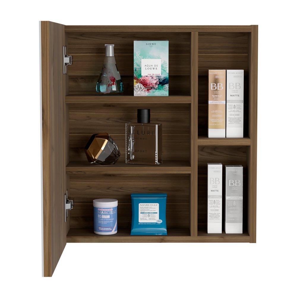 Gabinete de Baño Labelle Gales 45x49.7cm Cuadrado con Espejo y con Tres Entrepaños - Gabinetes | Bylmo