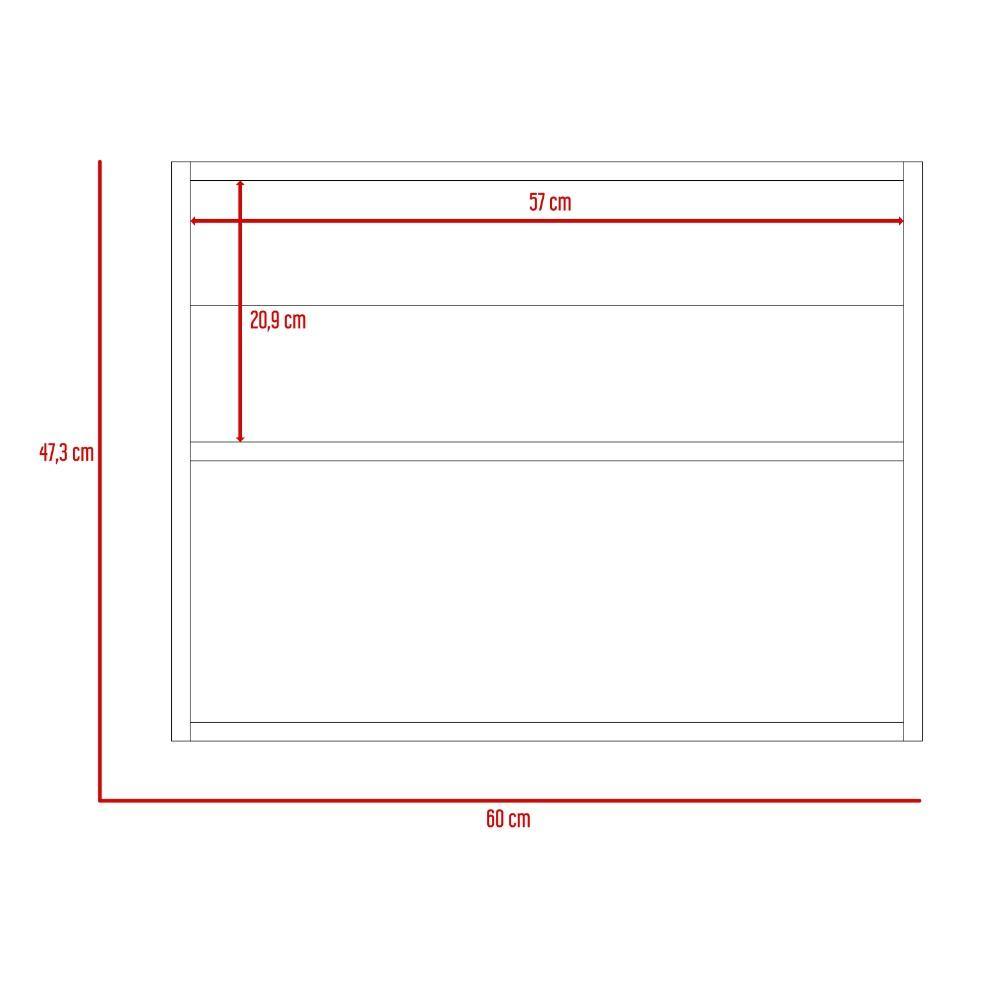 Gabinete Neve Blanco 47 cm con Dos Puertas y Espejo - Gabinetes | Bylmo