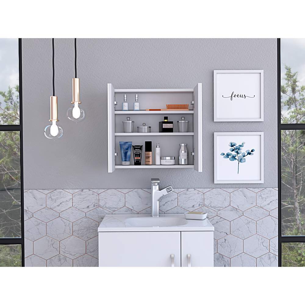 Gabinete Vanta Blanco 50 cm con Espejo - Gabinetes | Bylmo