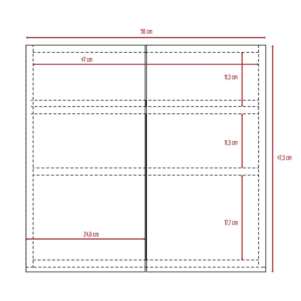 Gabinete Vanta Blanco 50 cm con Espejo - Gabinetes | Bylmo