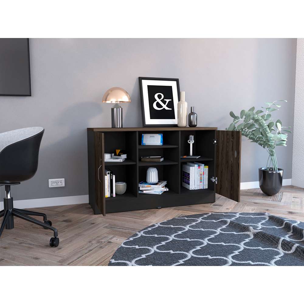 Arrimo Home Wengue y Coñac 120 cm Con Cerraduras - Bifes | Bylmo