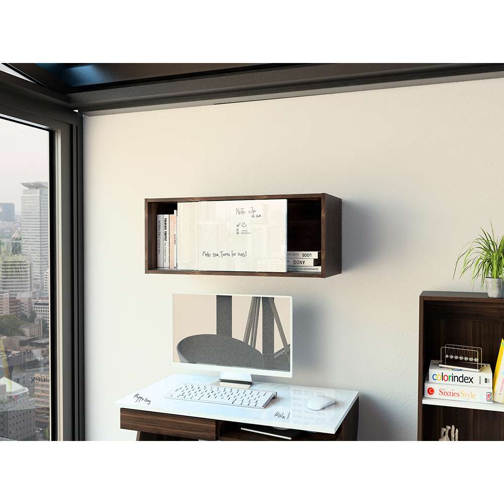 Mueble Note Habano y Blanco 81 cm con Puertas Corredizas - Gabinetes | Bylmo