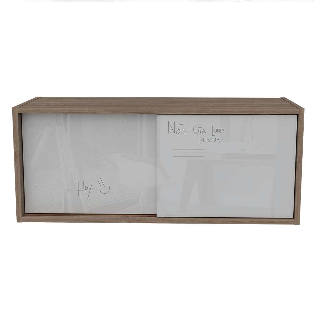 Gabinete de Baño Note Miel y Blanco 81x33cm Rectangular sin Entrepaños - Gabinetes | Bylmo