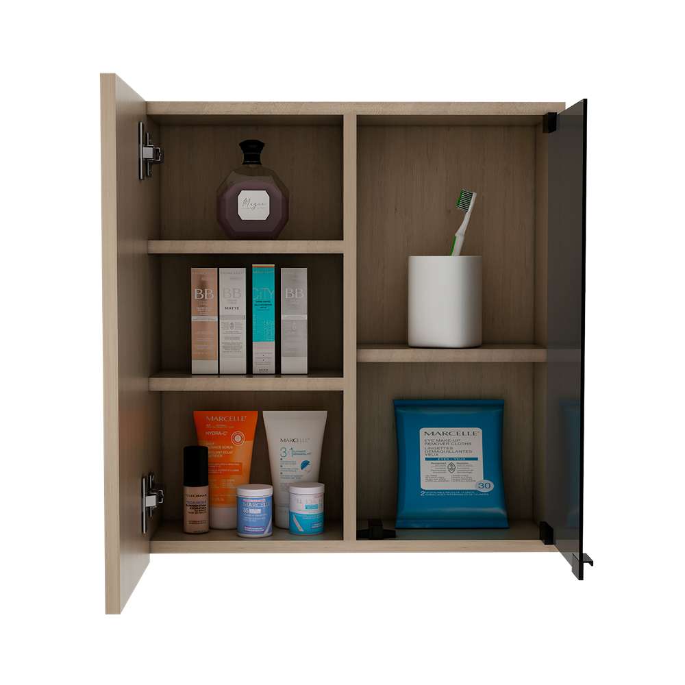 Gabinete Miro Rovere 50 cm con Dos Puertas y Espejo - Gabinetes | Bylmo