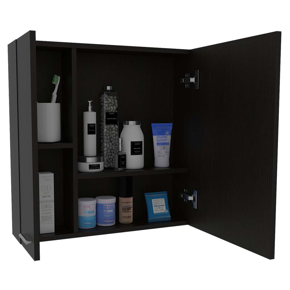 Gabinete Sines Wengue 60 cm con Dos Puertas y Espejo - Gabinetes | Bylmo