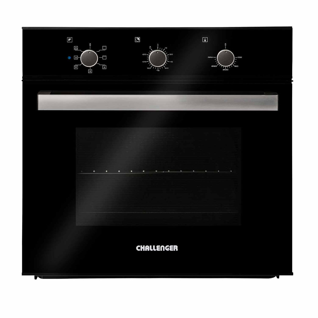 Horno de Empotrar Electrico Challenger Negro 60x60cm 53 Litros y con Temporizador - Electrodomesticos | Bylmo