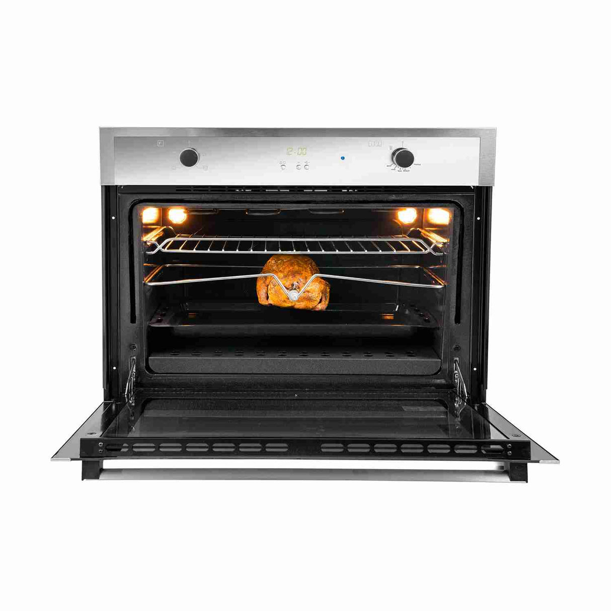 Horno de Empotrar Mixto Challenger Acero 76x60cm 69 Litros Con Pantalla Digital y con Temporizador - Electrodomesticos | Bylmo