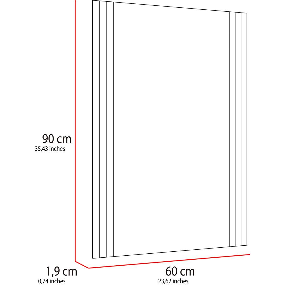 Espejo Sirio Rectangular 60 cm - Espejos de Baño | Bylmo
