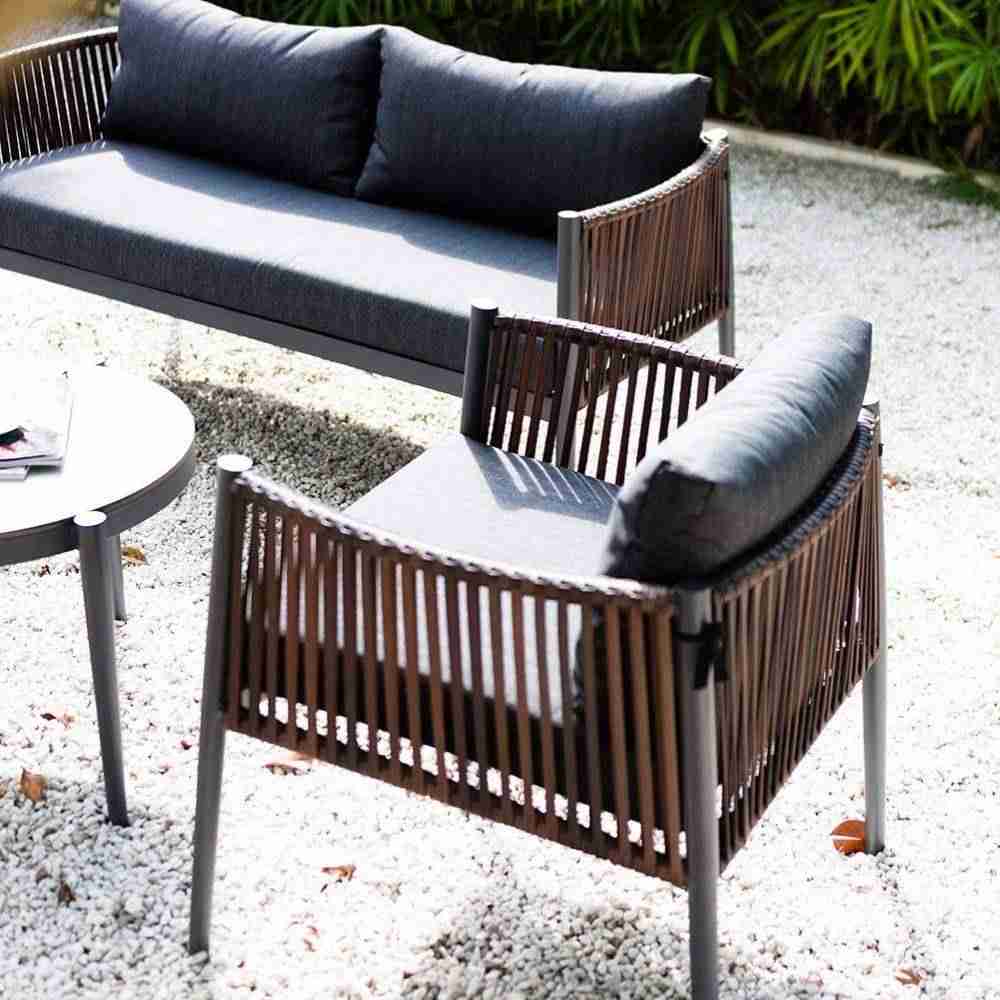 Comedor Brienz Chocolate y Gris 60 cm de Exterior - Comedores | Bylmo