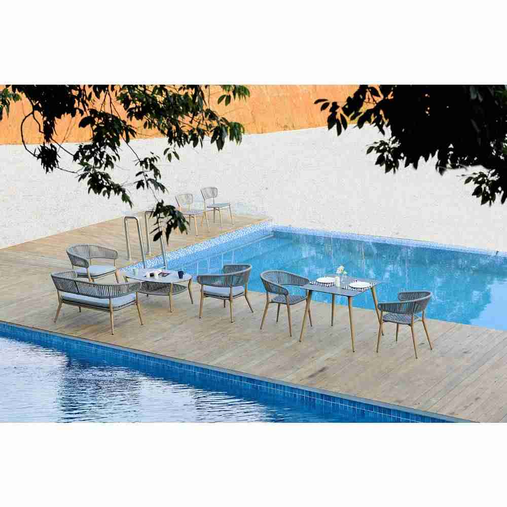 Comedor Nórdico Gris 110 cm de Exterior - Comedores | Bylmo