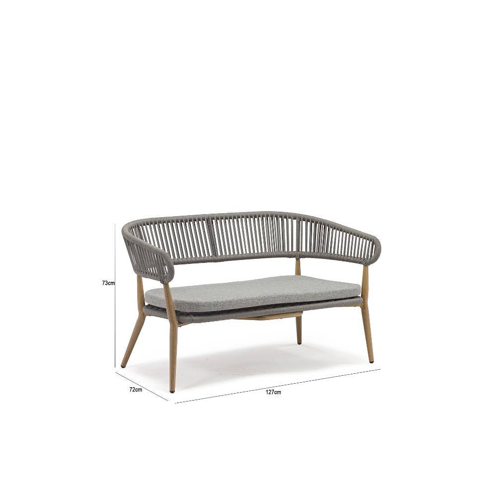 Comedor Nórdico Gris 110 cm de Exterior - Comedores | Bylmo