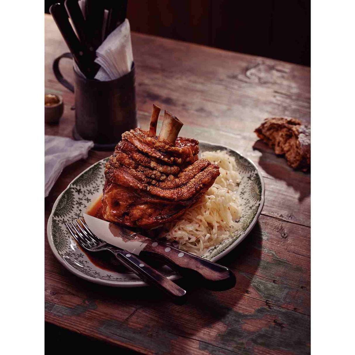 Juego de Cubiertos Castaño 19x31cm de 4 Piezas Apto para Lavavajillas - Utensilios y Accesorios | Bylmo