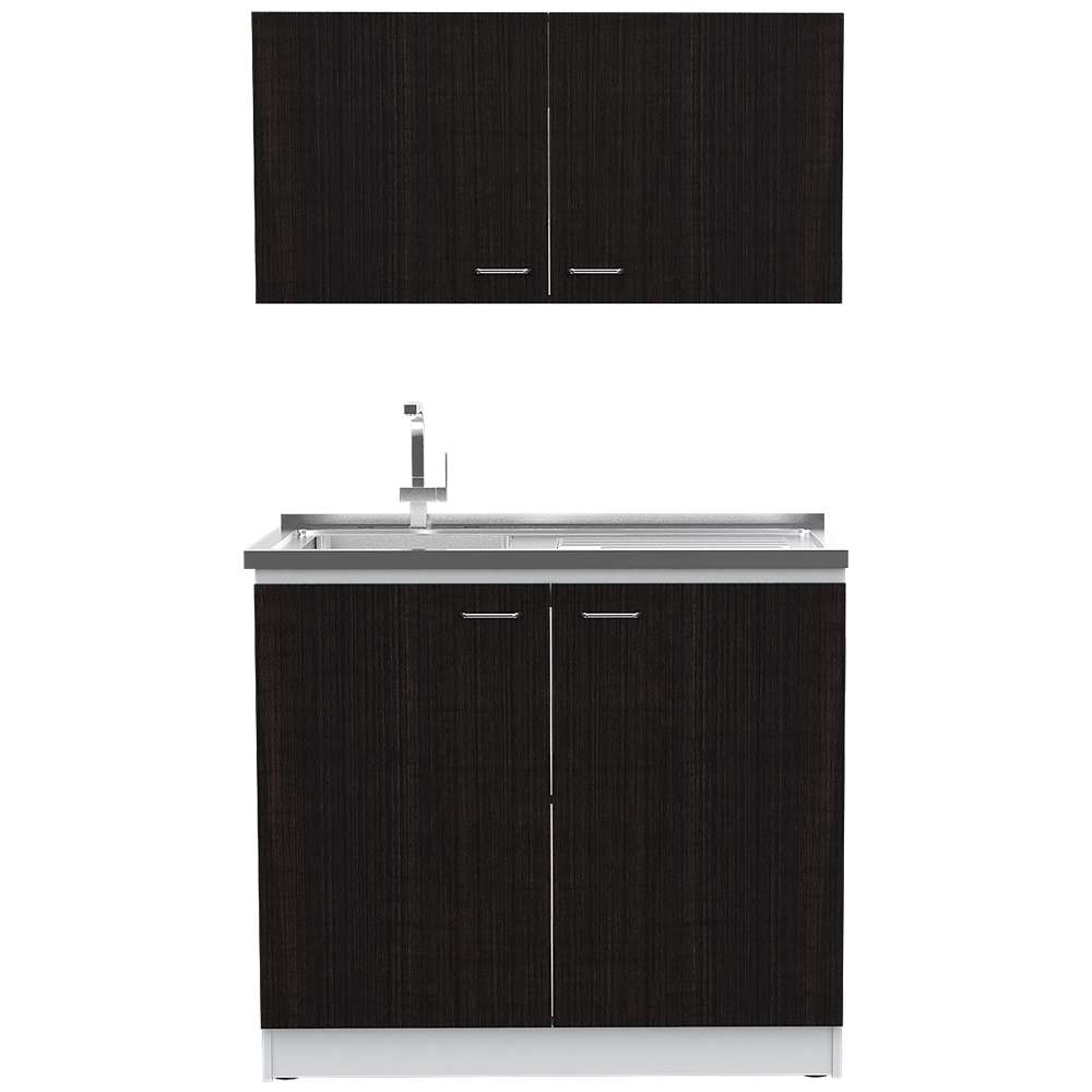 Cocina Nápoles Habano 100 cm con Mesón - Cocinas | Bylmo