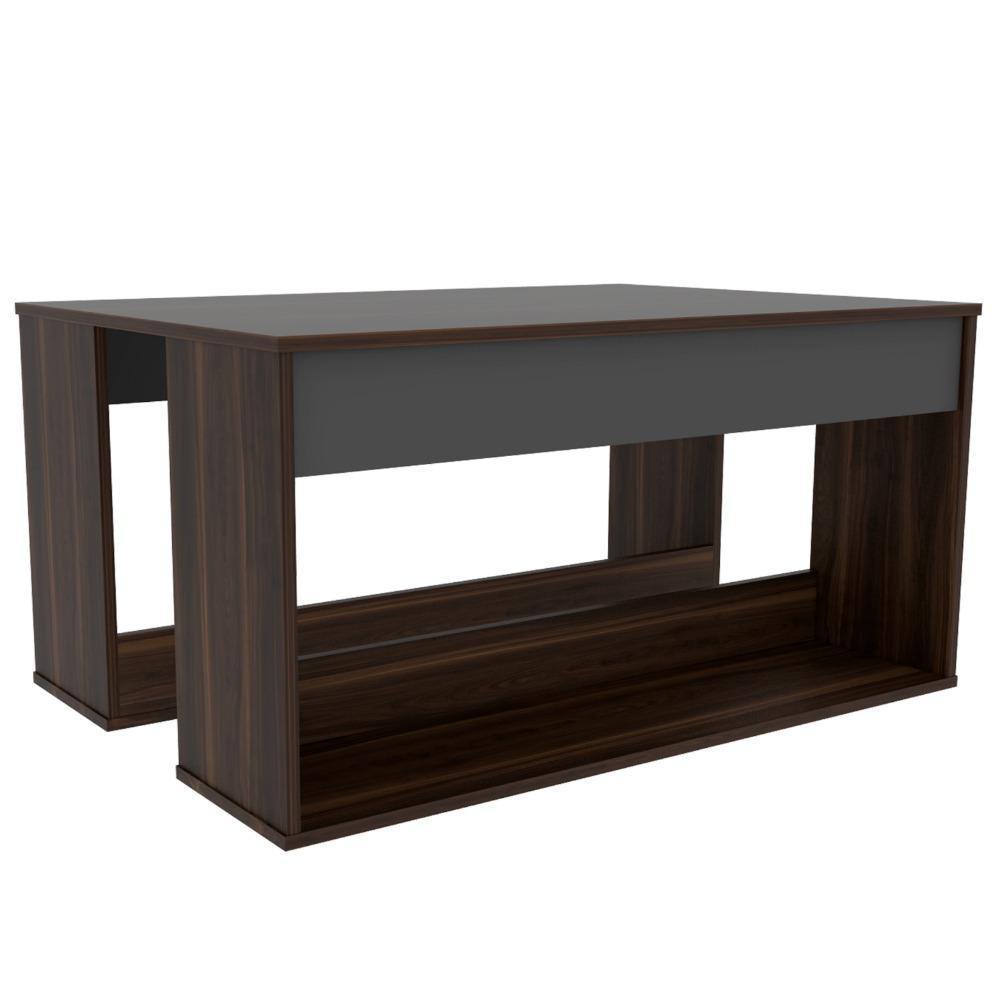 Mesa Dalí Habano y Plomo 100 cm - Mesas | Bylmo