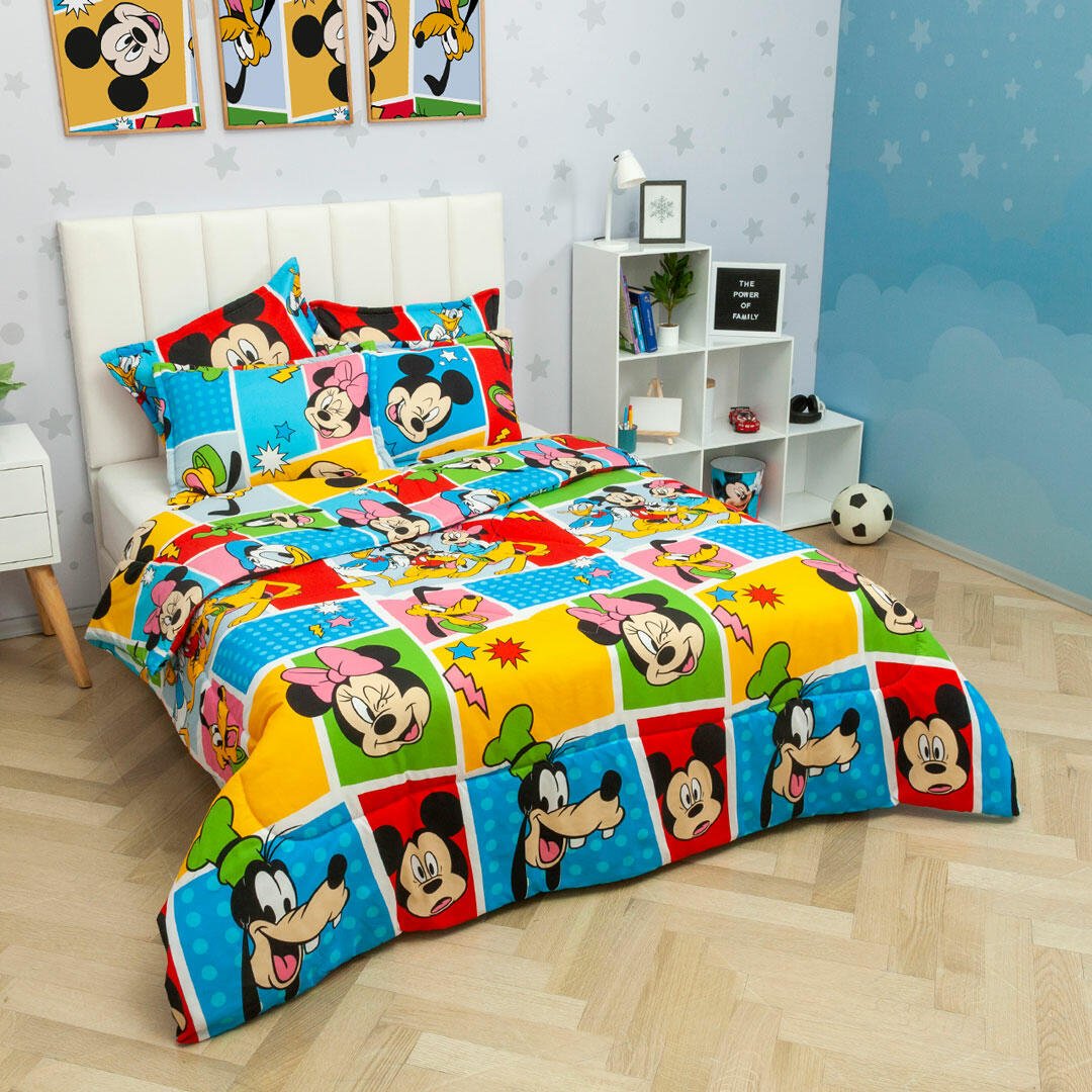 Cubrelecho Acolchado Infantil Multicolor para Cama Doble 140 X 190 Cm Doble Faz de Disney - Otros textiles | Bylmo