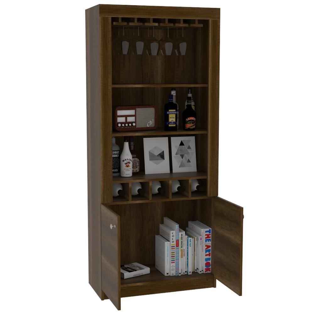 Bar Montenegro Caramelo 75 cm con Dos Puertas - Bares | Bylmo