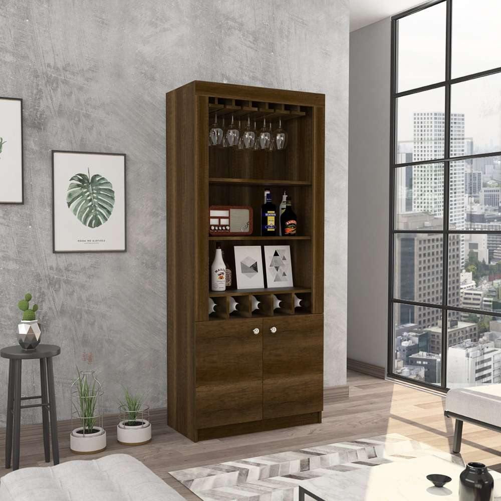 Bar Montenegro Caramelo 75 cm con Dos Puertas - Bares | Bylmo