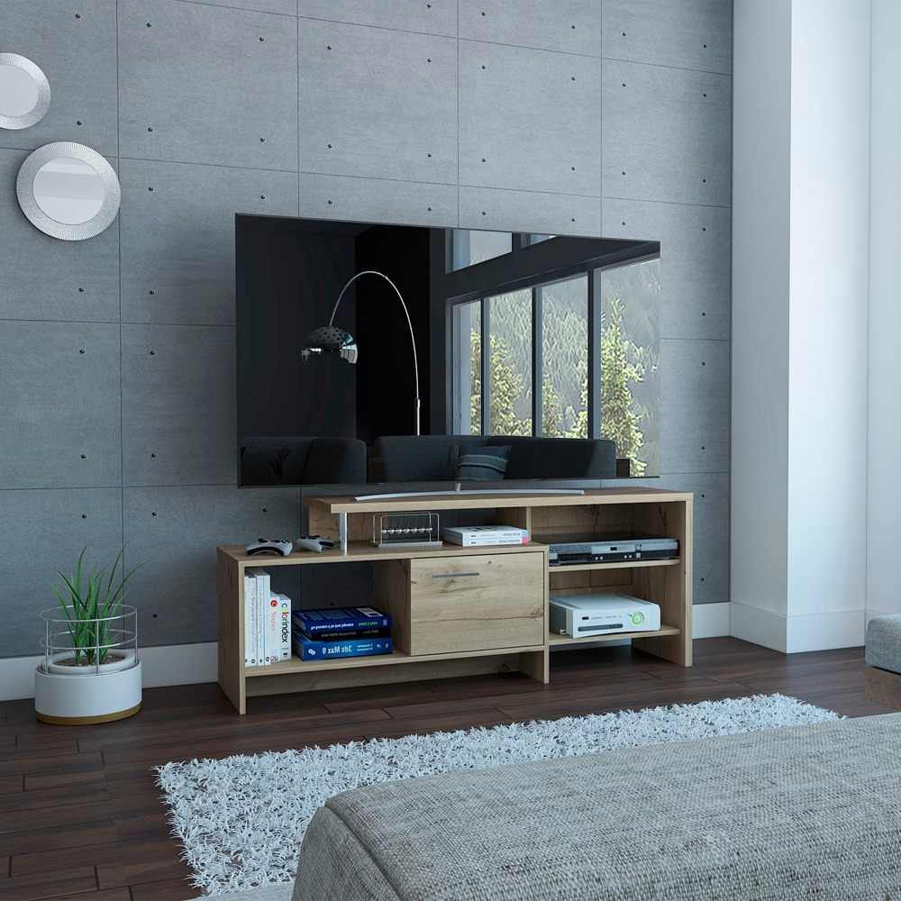 Mesa para TV Bengala Duna 56x143cm Para TV Hasta 50 Pulgadas con Un Cajón - Muebles para TV | Bylmo