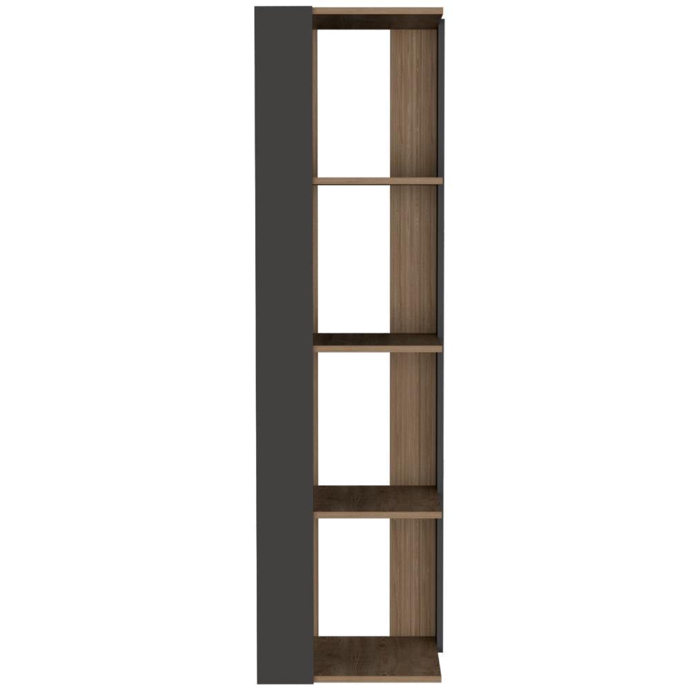 Biblioteca Esquinera Amber Miel 44 cm con Entrepaños - Bibliotecas | Bylmo