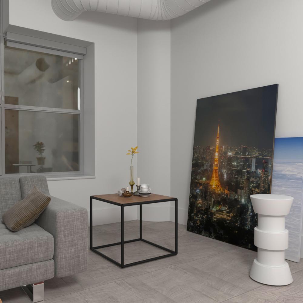 Mesa York Amareto 40 cm Cuadrada - Mesas | Bylmo