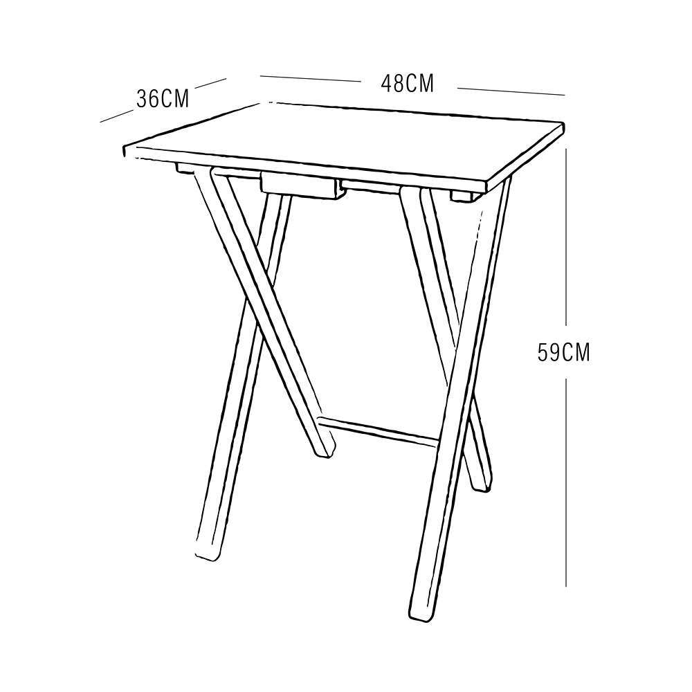 Mesa Petroleo 48 cm Plegable - Mesas | Bylmo