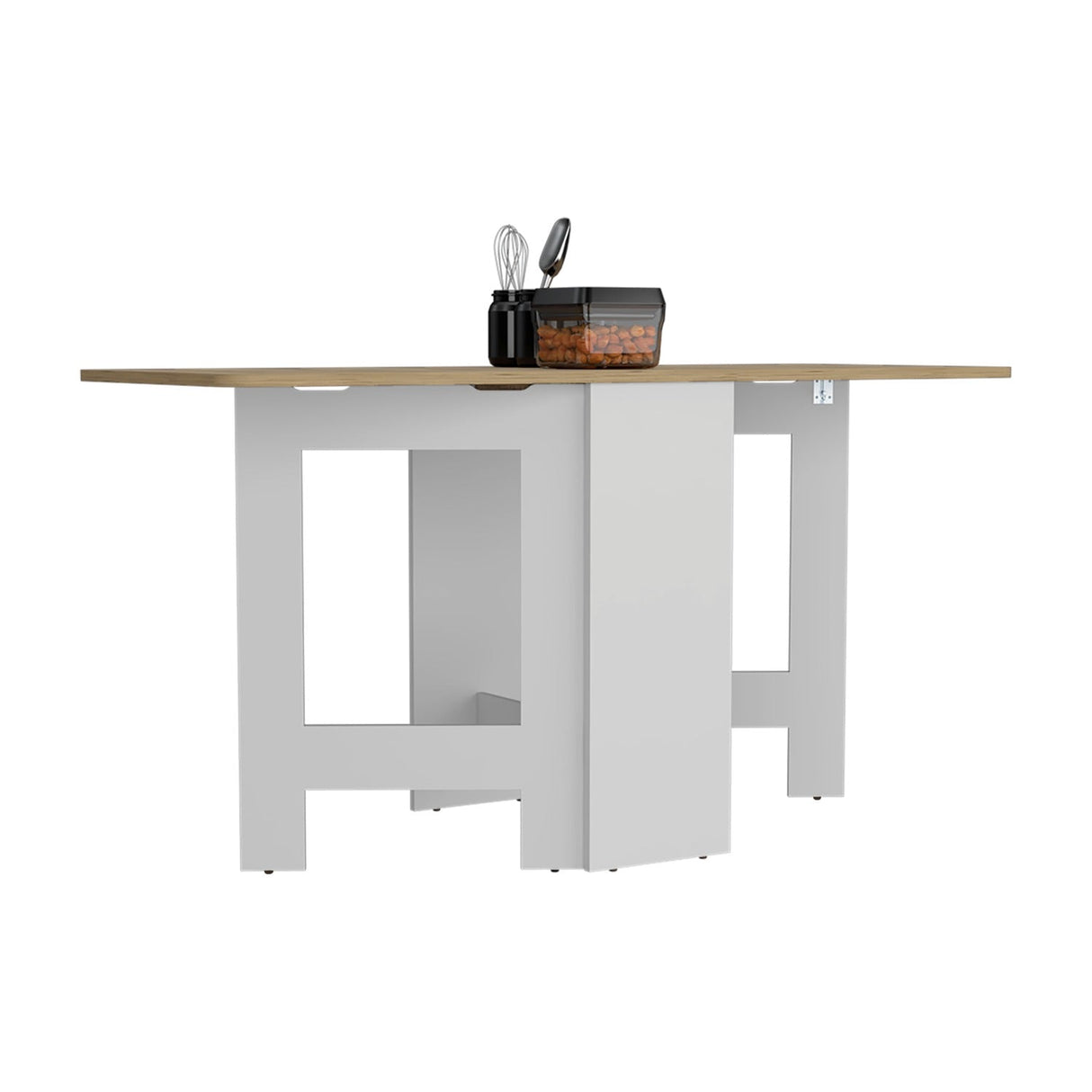 Mesa Auxiliar Gateleg Blanco 60x79cm Rectangular Plegable - Mesas Auxiliares | Bylmo