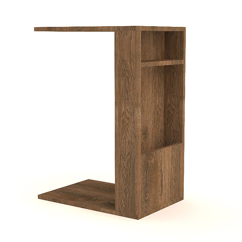 Mesa Auxiliar Mahón Nogal 45 cm Multifuncional - Mesas Auxiliares | Bylmo