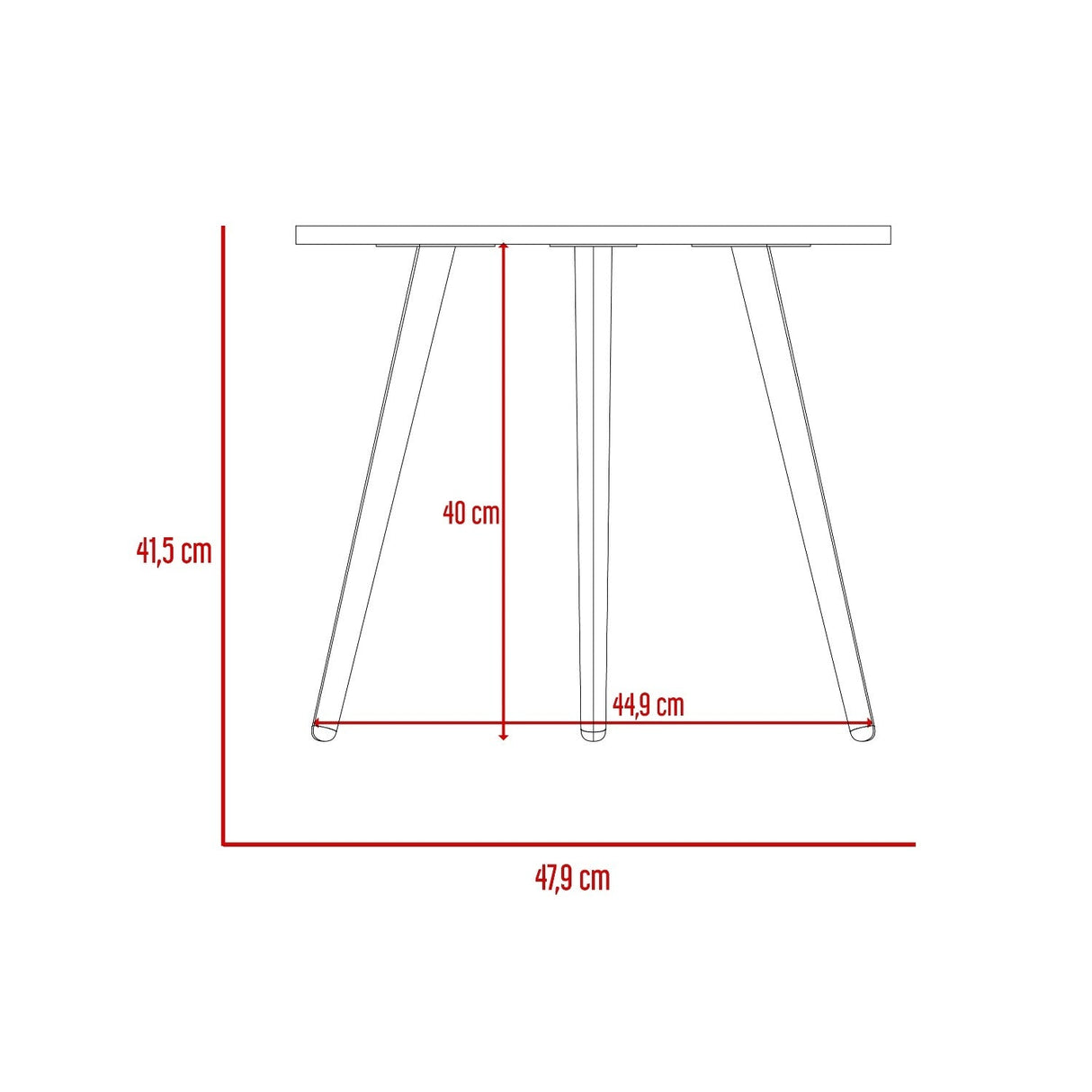 Mesa Auxiliar Narvik Macadamia 48 cm Redonda con Patas de Madera - Mesas Auxiliares | Bylmo