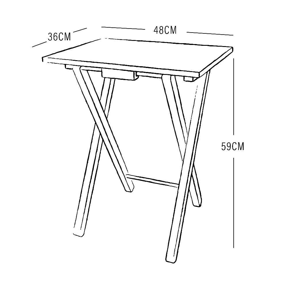 Mesa Candelaria 48 cm Plegable - Mesas | Bylmo