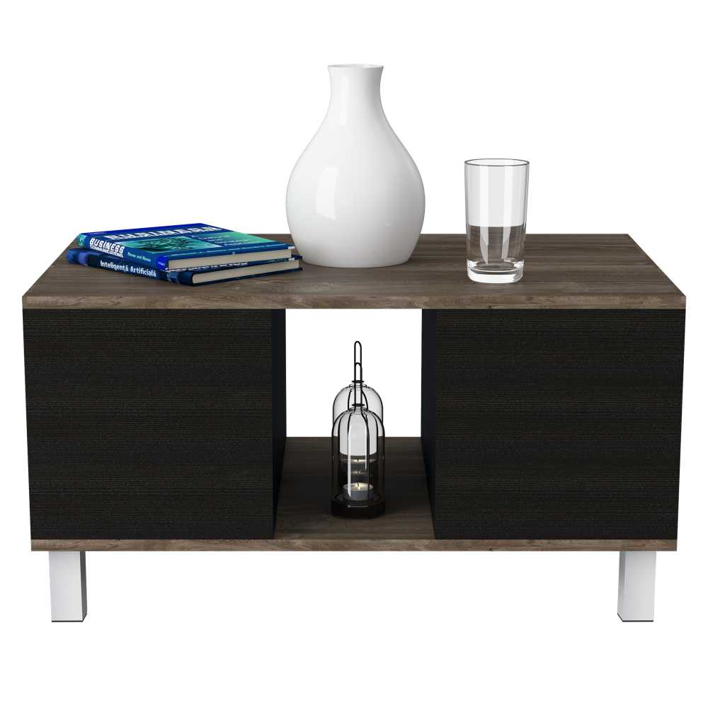 Mesa de Centro Bellagio Siena 79x42cm Rectangular con Patas y con Compartimientos - Mesas | Bylmo