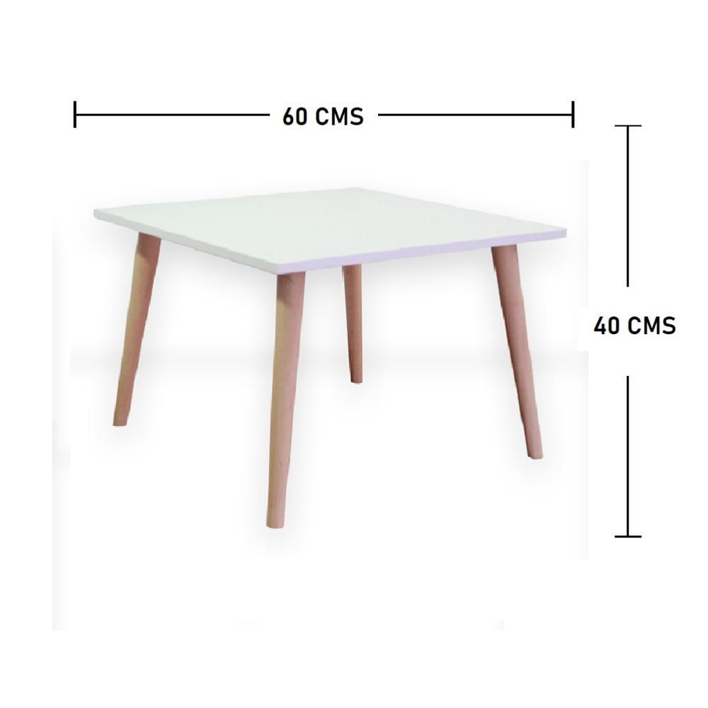 Mesa de Centro Turku Blanco 60 cm Cuadrada - Mesas | Bylmo