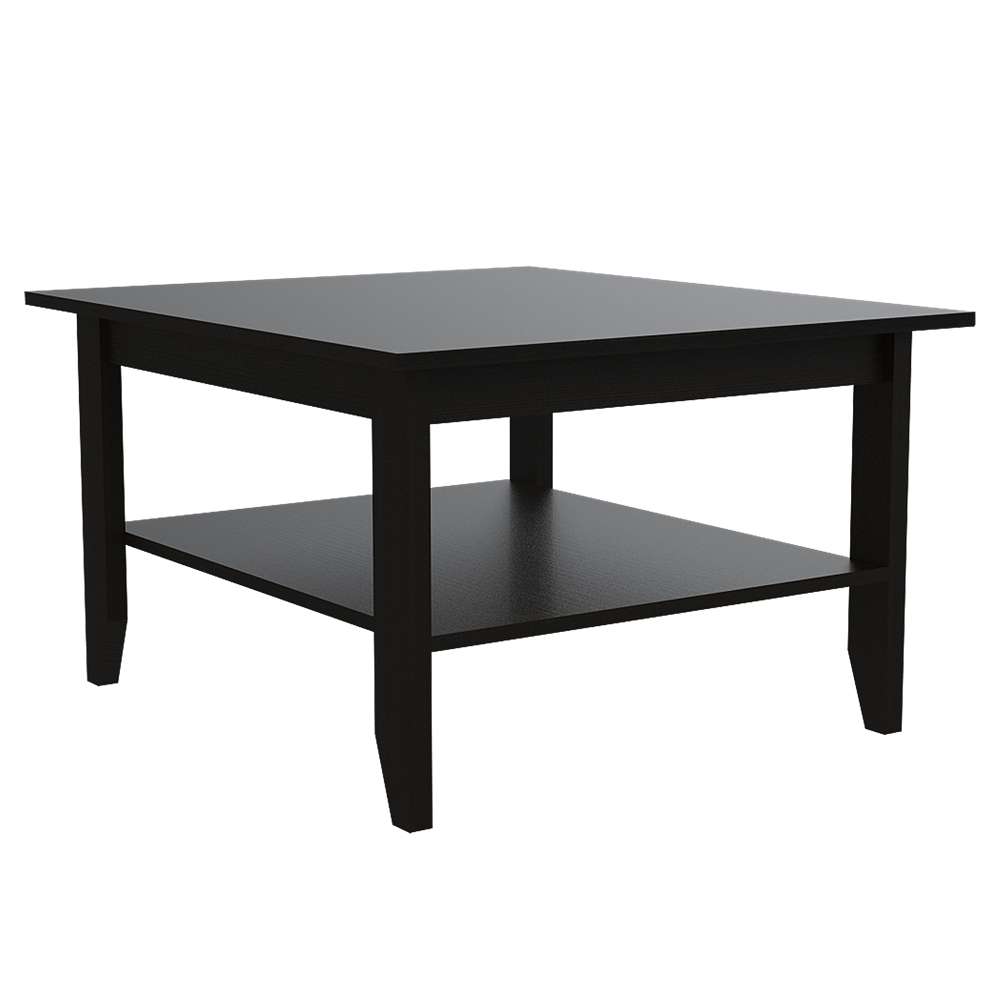 Mesa de Centro Essential Plus Wengue 80x45cm Rectangular con Patas y con Compartimientos - Mesas | Bylmo