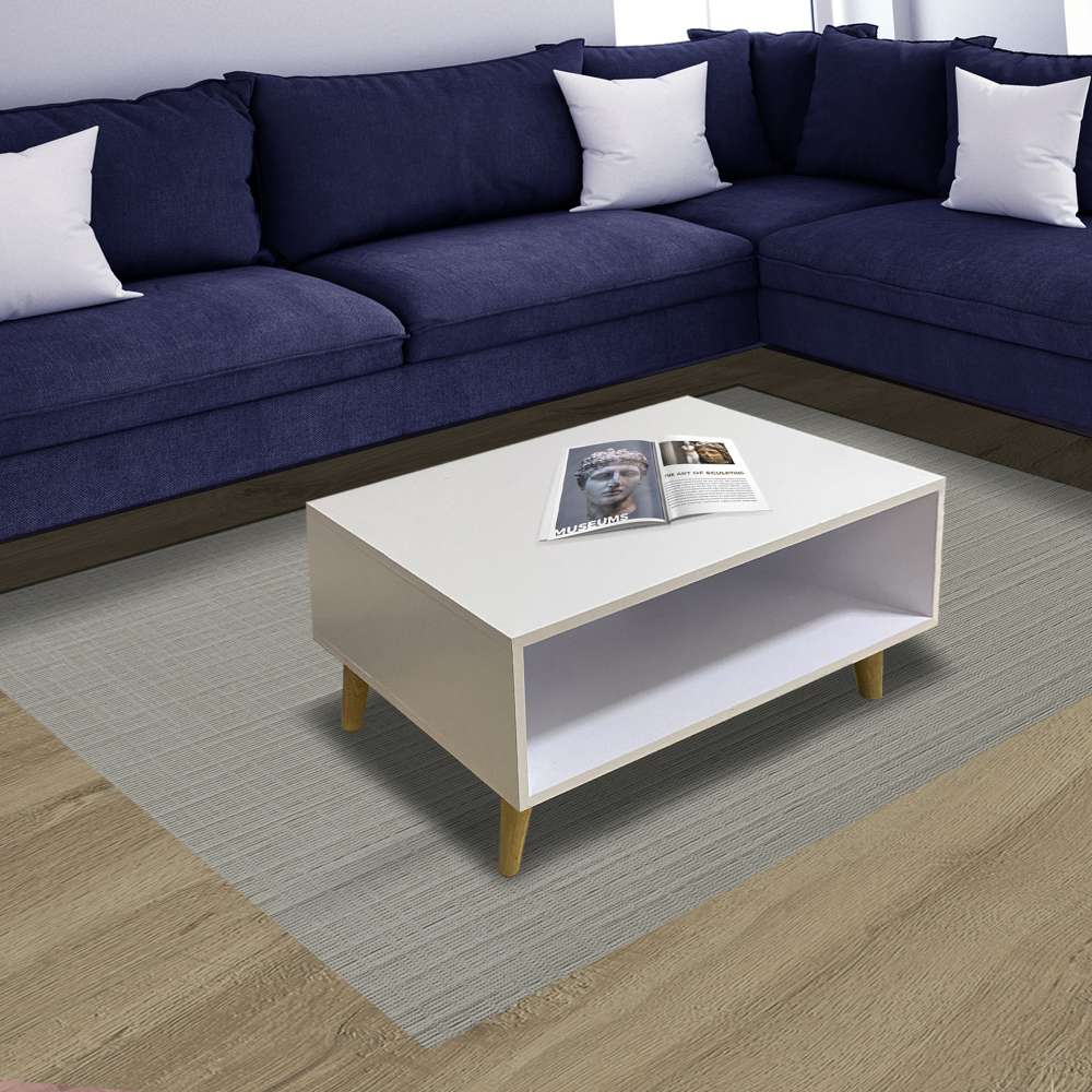 Mesa King Blanco 80 cm Rectangular - Mesas | Bylmo