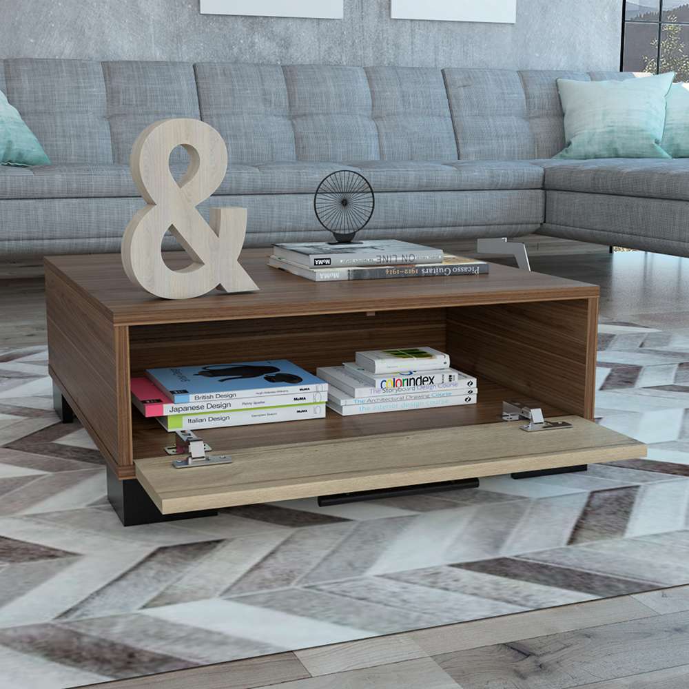 Mesa de Centro Marsella Gales 60x23.8cm Rectangular Con Patas - Mesas | Bylmo