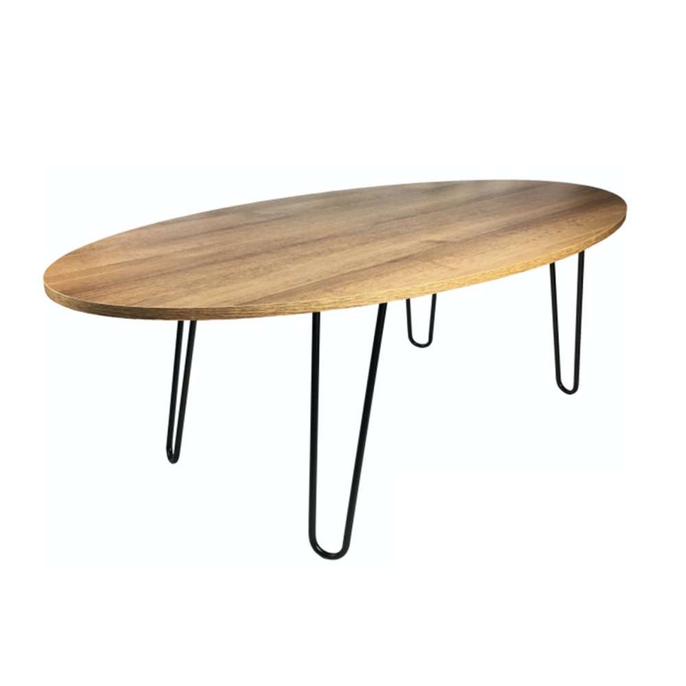 Mesa de Centro Paris Amareto 100 cm Ovalada - Mesas | Bylmo