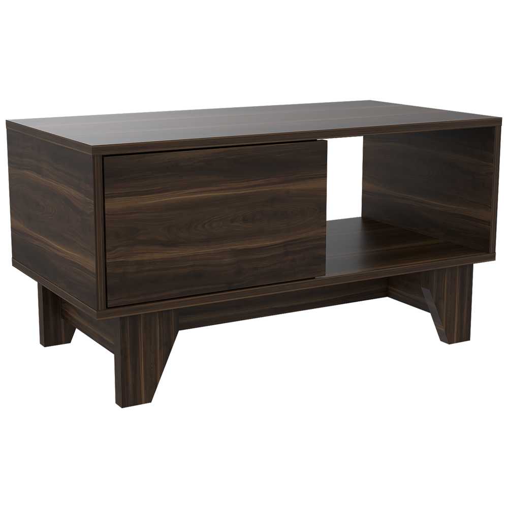 Mesa de Centro Portanova Habano 78.5x42cm Rectangular con Patas y con Compartimientos - Mesas | Bylmo