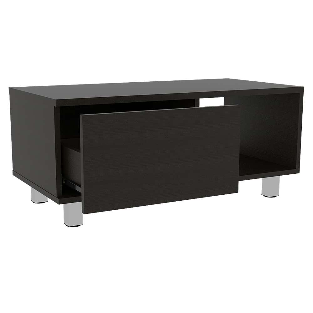 Mesa de Centro Torence Wengue 80.1x35cm Rectangular con Patas y con Compartimientos - Mesas | Bylmo