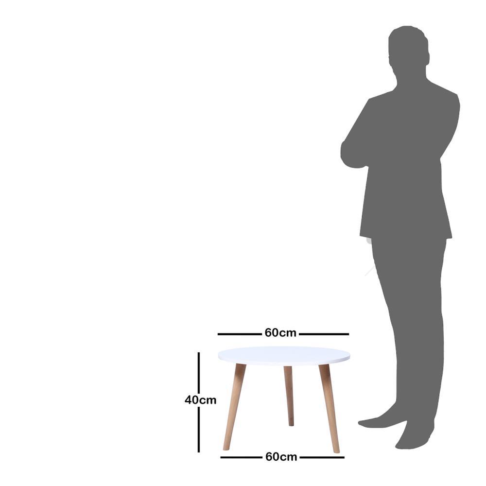 Mesa Turku Blanco 60 cm Redonda - Mesas | Bylmo