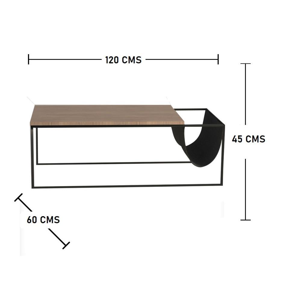 Mesa Urban Amareto 120 cm con Revistero - Mesas | Bylmo