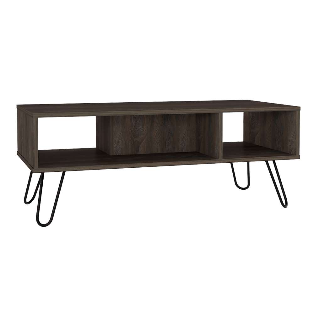 Mesa de Centro Vassel Expreso 101.1x40cm Rectangular con Patas y con Compartimientos - Mesas | Bylmo